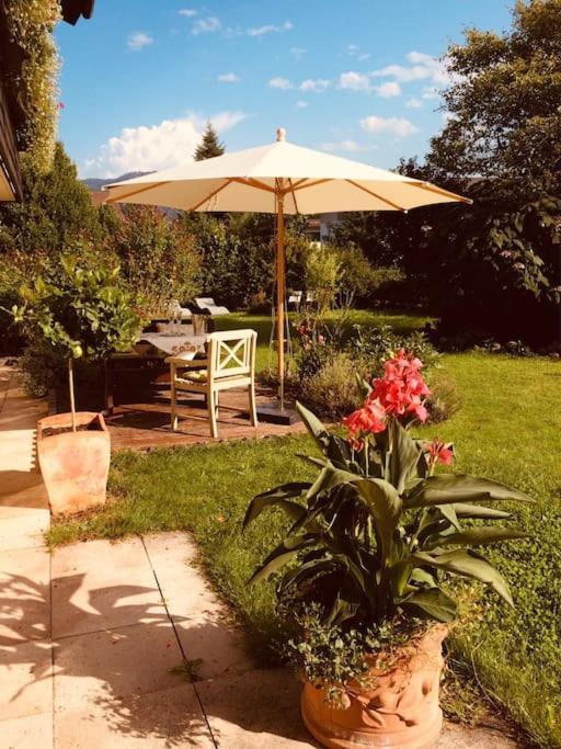 Charmantes Garten-Apartment: Erholung Im Chiemgau Unterwössen Extérieur photo